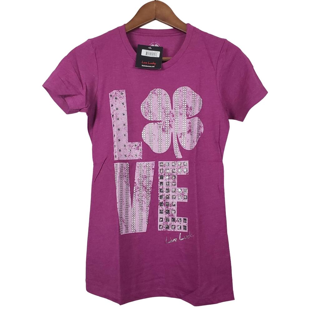 NEW! Black Clover BC Love Fuscia Tee - S